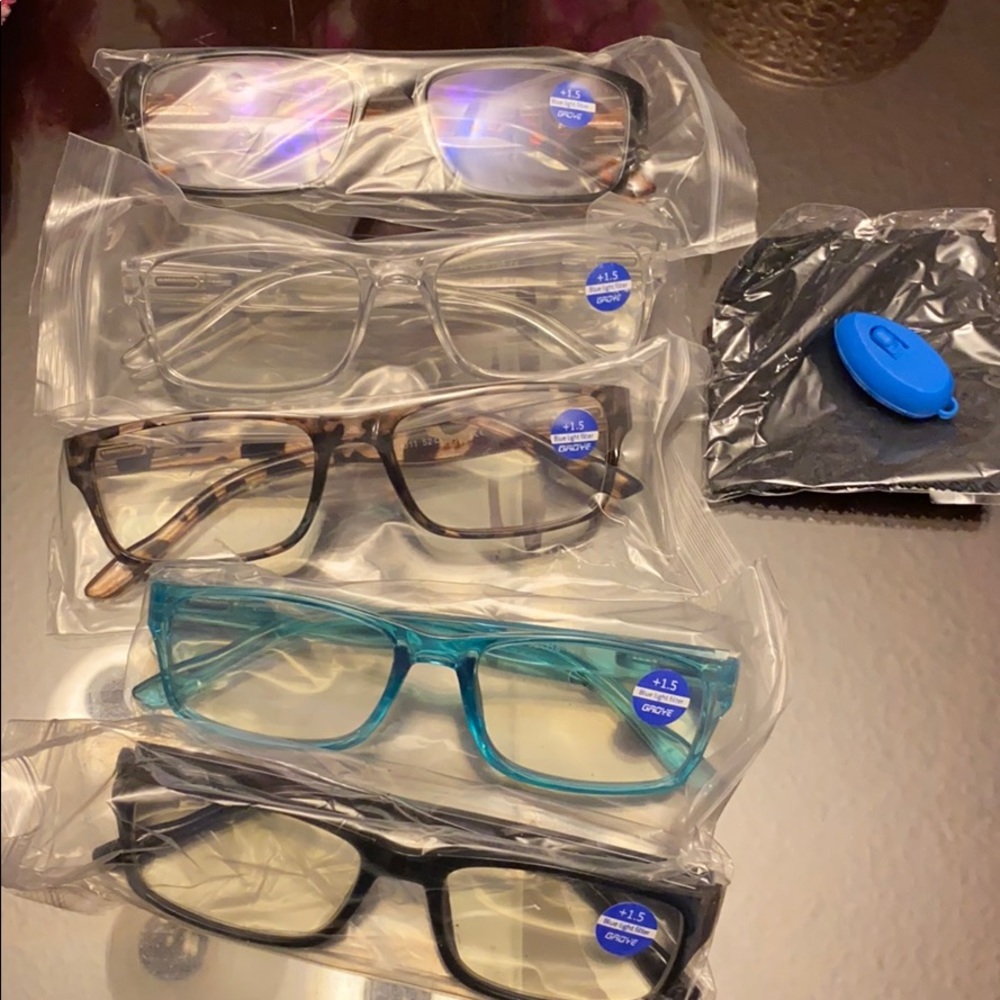 5 pack blue light glasses